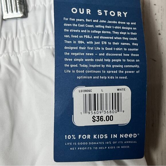 Life Is Good White Summer Style Drawstring American Flag Sandals Graphic Sz L - Picture 6 of 15